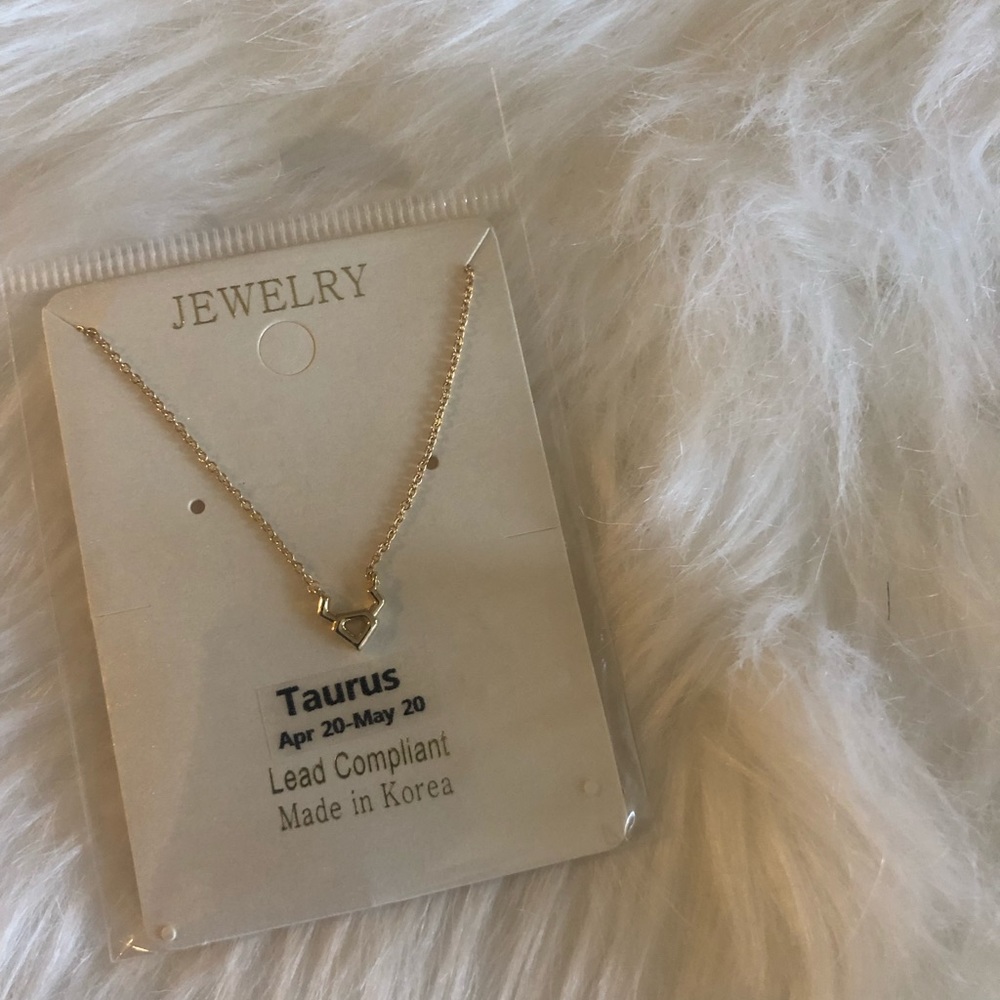Small Dainty Gold Zodiac Necklace.
